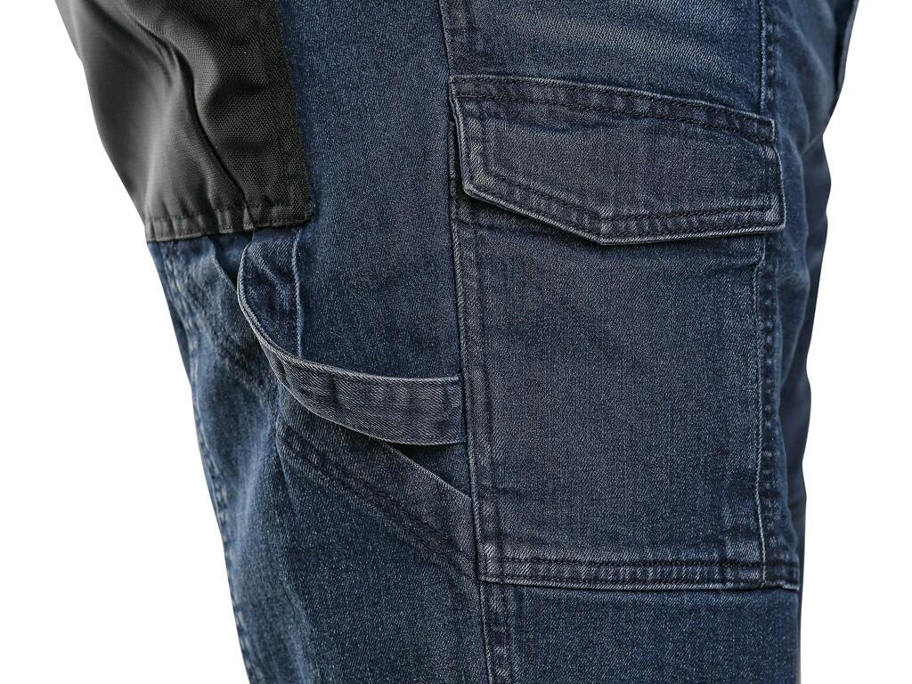 Kraťasy jeans CXS MURET, pánské, modro-černé, vel. 54